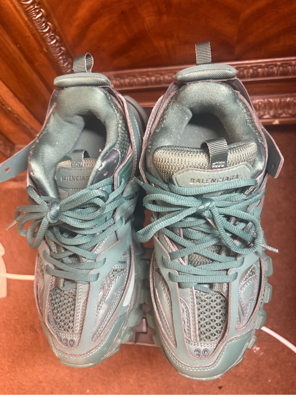 Balenciaga  Teal Trail Runner Sneakers
